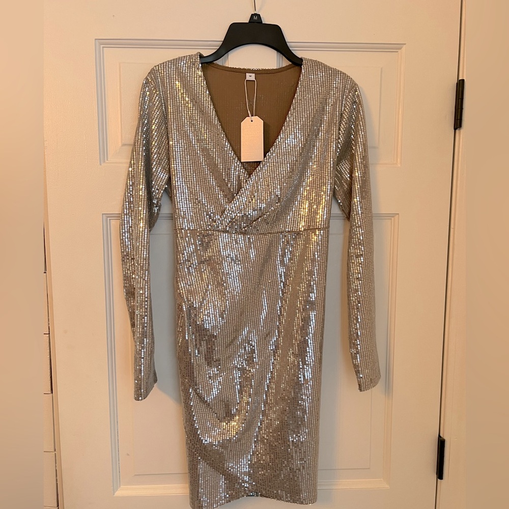 Gold sequin dress.  Size medium